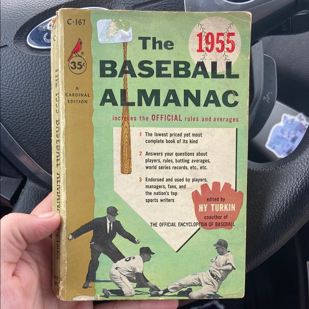 Topps 1955 Baseball Almanac - Green and Red Cover